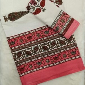 HANDBLOCK SINGLE BEDSHEET