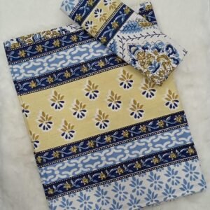 HANDBLOCK SINGLE BEDSHEET