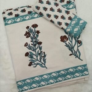 HANDBLOCK SINGLE BEDSHEET