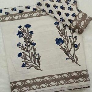 HANDBLOCK SINGLE BEDSHEET