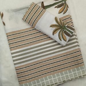 HANDBLOCK SINGLE BEDSHEET