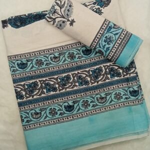 HANDBLOCK SINGLE BEDSHEET