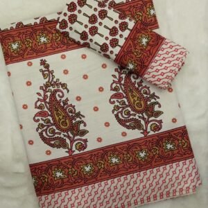 HANDBLOCK SINGLE  BEDSHEET