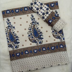 HANDBLOCK SINGLE  BEDSHEET