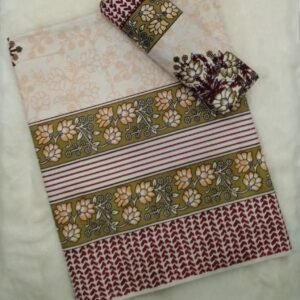 HANDBLOCK SINGLE  BEDSHEET