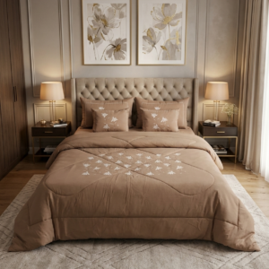 6Pcs Embroidery Comforterset