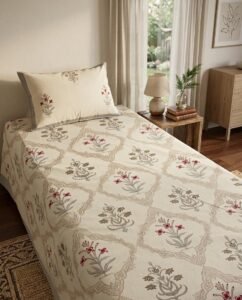BEDSHEET IVORY RAJWADA